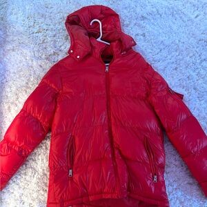 Fashion Nova Vibrant Red Quilted Jacket
